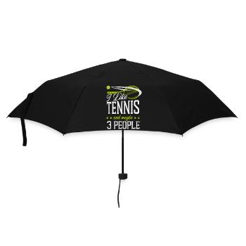 Raquette de joueur de tennis drôle j’aime - Parapluie standard - noir - Devant