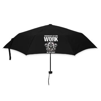 Je m’entraîne pour les sucreries, les friandises Fitness - Parapluie standard - noir - Devant