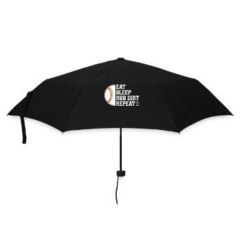 Baseball Sports Baseball Player Pitcher Catcher USA - Umbrella (small) - black - Front