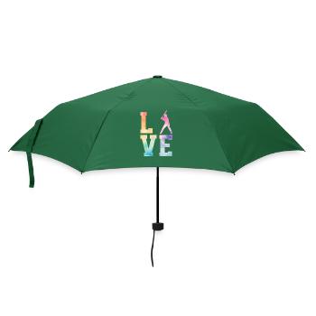 Baseball Sports Joueur de baseball Lanceur Receveur États-Unis - Parapluie standard - vert bouteille - Devant
