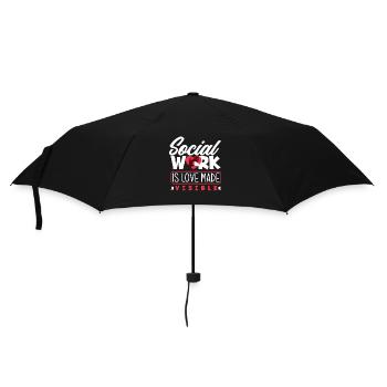 Social work is love visible - Umbrella (small) - black - Front