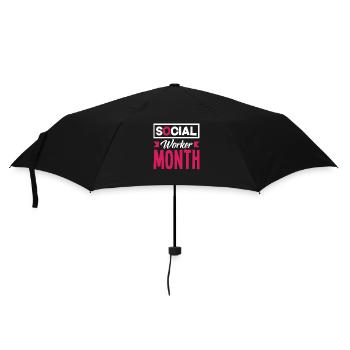 Social Worker Month Appreciation - Umbrella (small) - black - Front