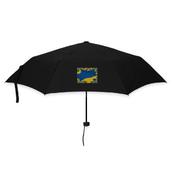Ukraine Flag Art Design Kiev - Umbrella (small) - black - Front