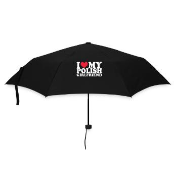 Polen Freundin Girlfriend Beziehung Couple Liebe - Regenschirm (klein) - Schwarz - Vorne