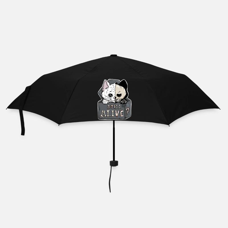 Schrödingers Katze – Still Alive Halloween - Regenschirm (klein) - Schwarz