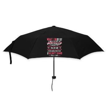 I'm A Security Guard Till I Die - Umbrella (small) - black - Front