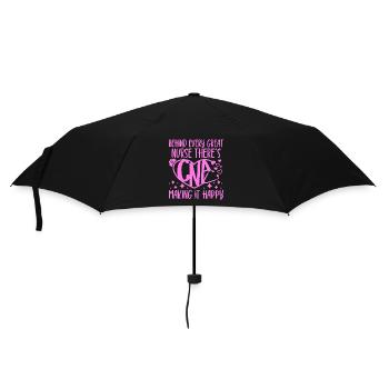 CNA Nursing Quotes Funny Nurse Lovers Cute CNA - Umbrella (small) - black - Front