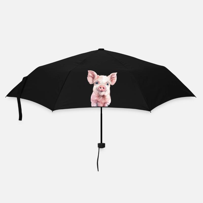 Cochon - Parapluie standard - noir