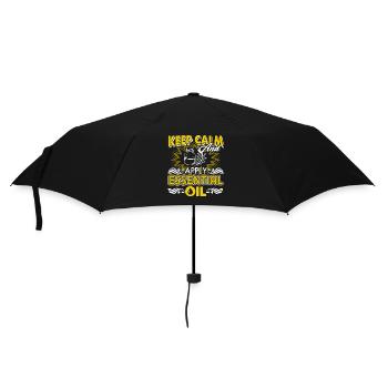 Keep Calm And Apply Essential Oil - Umbrella (small) - black - Front