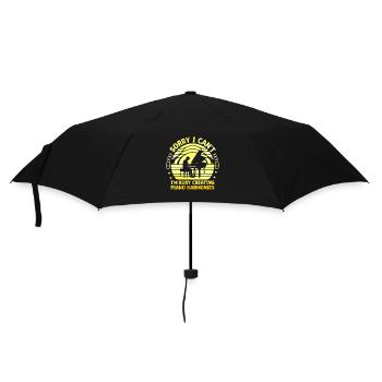 Tut mir leid, ich kann nicht, ich bin damit beschäftigt, Klavierharmonien zu erstellen Pi - Regenschirm (klein) - Schwarz - Vorne