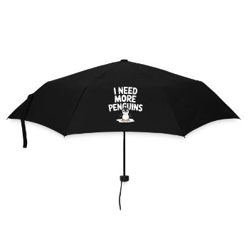 I need more penguins for penguin lovers - Umbrella (small) - black - Front