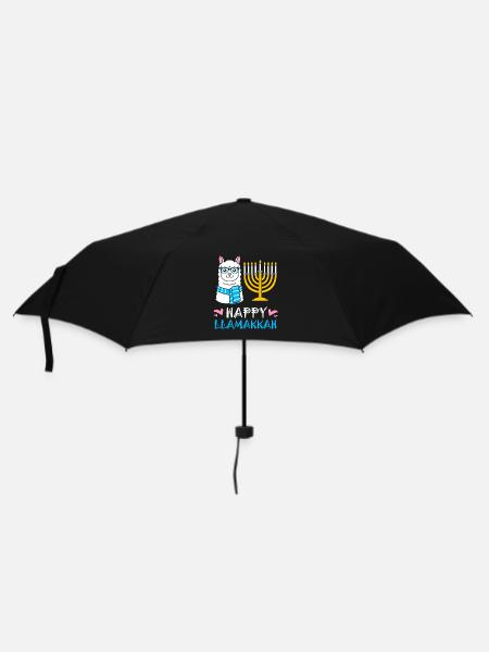 Chanukkah - Regenschirm (klein) - Schwarz