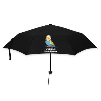 Avertissement Passif Agressif Perruche Comic - Parapluie standard - noir - Devant