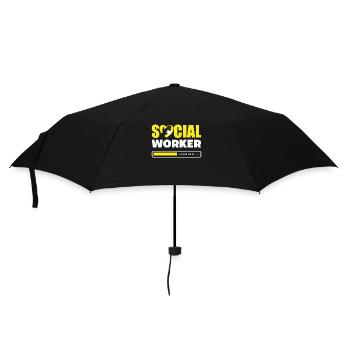 Sozialarbeiter Wird Geladen... - Regenschirm (klein) - Schwarz - Vorne