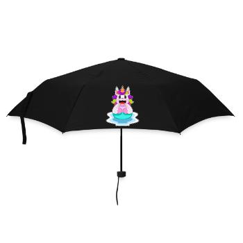 Licorne Natation Anneau De Natation Été - Parapluie standard - noir - Devant