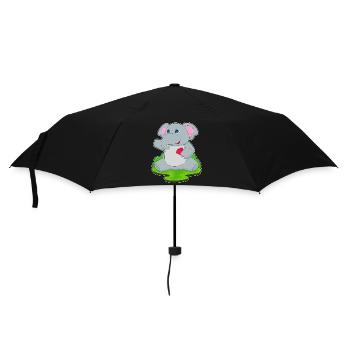 Elefant Poker Pokerkarten - Regenschirm (klein) - Schwarz - Vorne