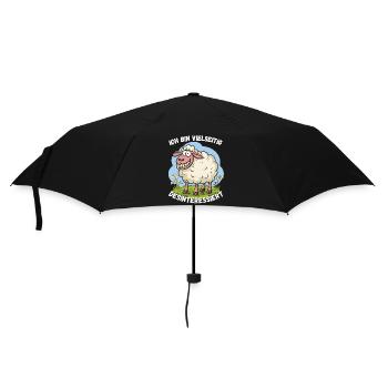 Hamburg Sheep North German Cool Colleague Fun Funny - Umbrella (small) - black - Front