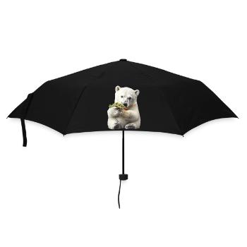 Polar bear - Umbrella (small) - black - Front