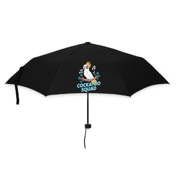 Cockatoo Squad Musikliebhaber Freunde - Regenschirm (klein) - Schwarz - Vorne