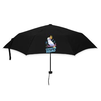 Cockatoo Squad Musik Papagei Kunst - Regenschirm (klein) - Schwarz - Vorne