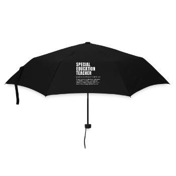 Funny Special Education Teacher Definition Superpo - Umbrella (small) - black - Front