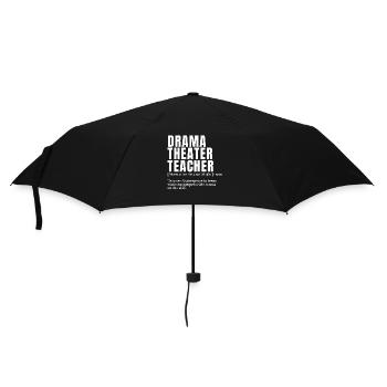 Funny Drama Theater Teacher Definition Humor - Umbrella (small) - black - Front