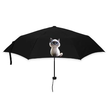 Ragdoll Katze Ragdollkatze Cat Süße Ragdoll Katzen - Regenschirm (klein) - Schwarz - Vorne