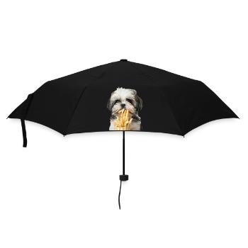 Shih Tzu - Regenschirm (klein) - Schwarz - Vorne