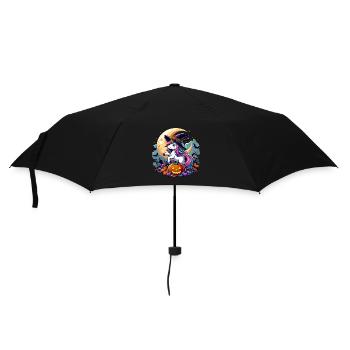 Halloween Unicorn Witch Witch Hat Pumpkins Kids - Umbrella (small) - black - Front