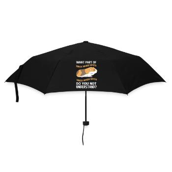 Guinea pig - Umbrella (small) - black - Front