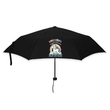 Unicorns: The only creatures that can make glitter - Umbrella (small) - black - Front