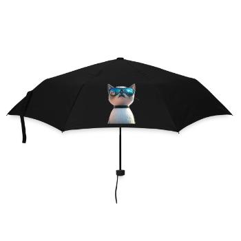 Birma Katze Heilige Birmakatze Süße Birma Katzen - Regenschirm (klein) - Schwarz - Vorne