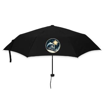 Noël Noël Souris Modèle Train Enfants - Parapluie standard - noir - Devant