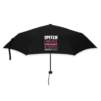 Speech Language Pathologist In Progress Please - Regenschirm (klein) - Schwarz - Vorne