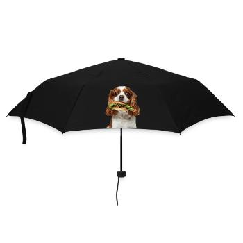 Cavalier King Spaniel - Regenschirm (klein) - Schwarz - Vorne