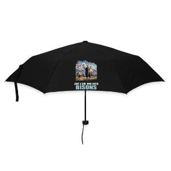 Bisons Bison - Umbrella (small) - black - Front