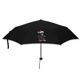 Noël Gorilla Noël - Parapluie standard - noir - Devant