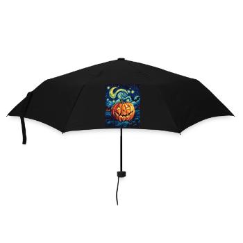 Halloween Gift Women Pumpkin Men Kids - Umbrella (small) - black - Front