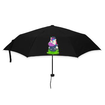 Police du Policier Licorne Microphone - Parapluie standard - noir - Devant