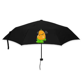Monster Halloween Pumpkin - Umbrella (small) - black - Front