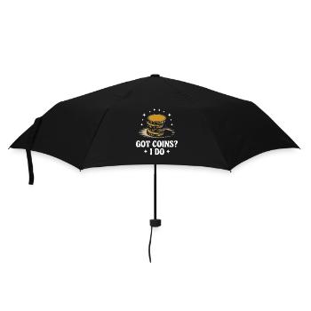 Collection de pièces de monnaie : Avez-vous des pièces de monnaie ? Moi aussi - Parapluie standard - noir - Devant