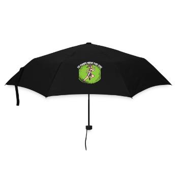 Marathon I'd Swipe Right For You Running - Regenschirm (klein) - Schwarz - Vorne