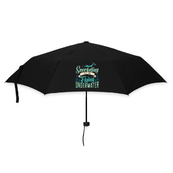Snorkeling It's Like Flying Underwater Scuba Diver - Umbrella (small) - black - Front