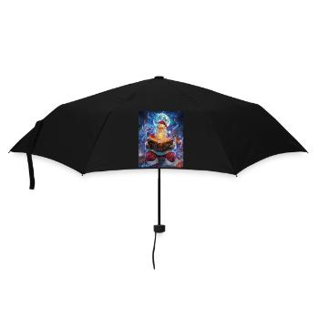 Weihnachtsmann Frauen Männer Kinder Weihnachten - Regenschirm (klein) - Schwarz - Vorne