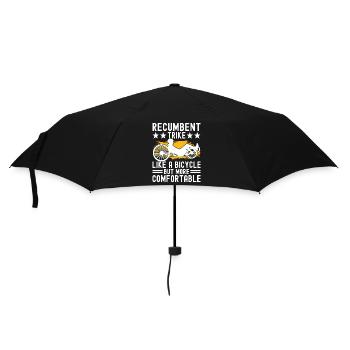 Tricycle couché Liegetrike Liegedreirad - Parapluie standard - noir - Devant