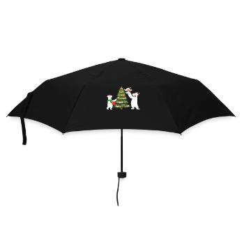 Polar Bear Christmas - Umbrella (small) - black - Front