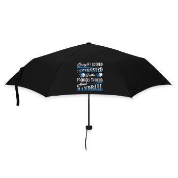 I Was Probably Thinking About Handball - Umbrella (small) - black - Front