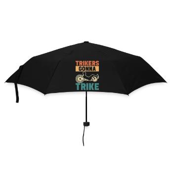 Recumbent Trike Liegetrike Liegedreirad - Umbrella (small) - black - Front
