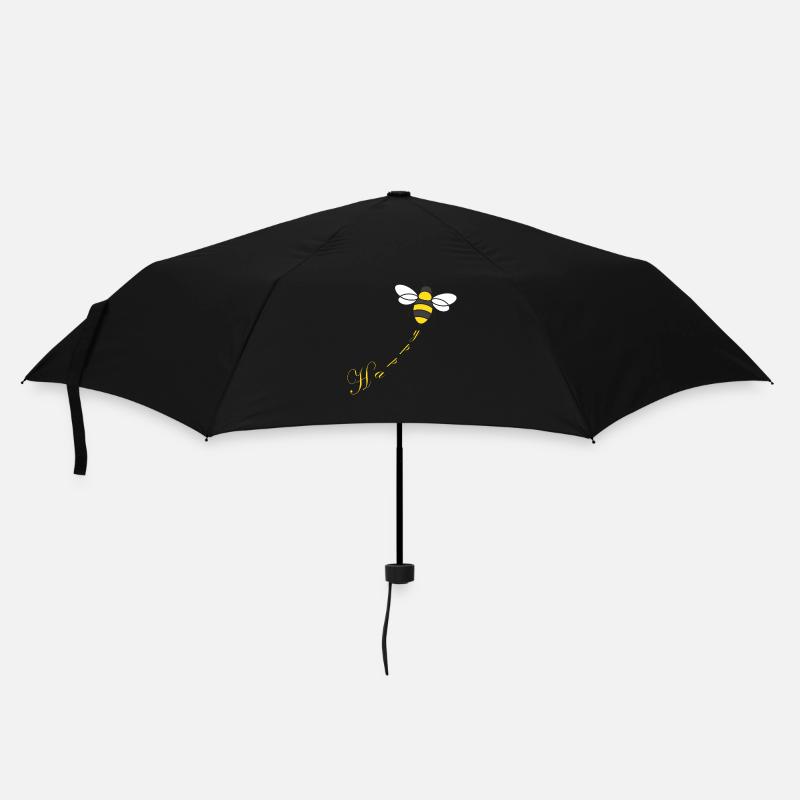 Biene Bee - Regenschirm (klein) - Schwarz