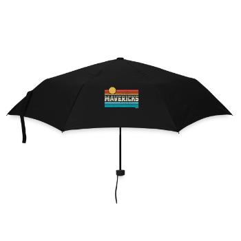 Mavericks Beach Californie Retro Surf Trip Surfeur - Parapluie standard - noir - Devant